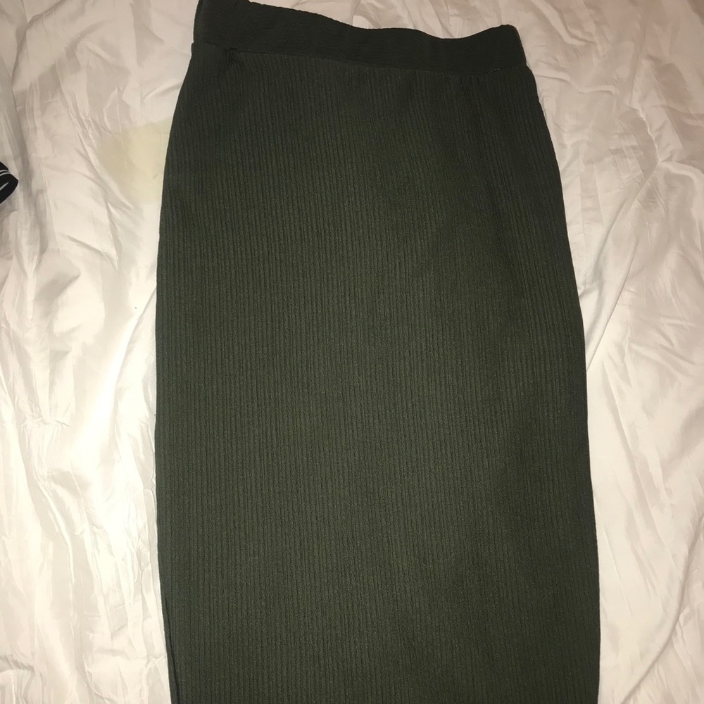 Olive Midi Skirt